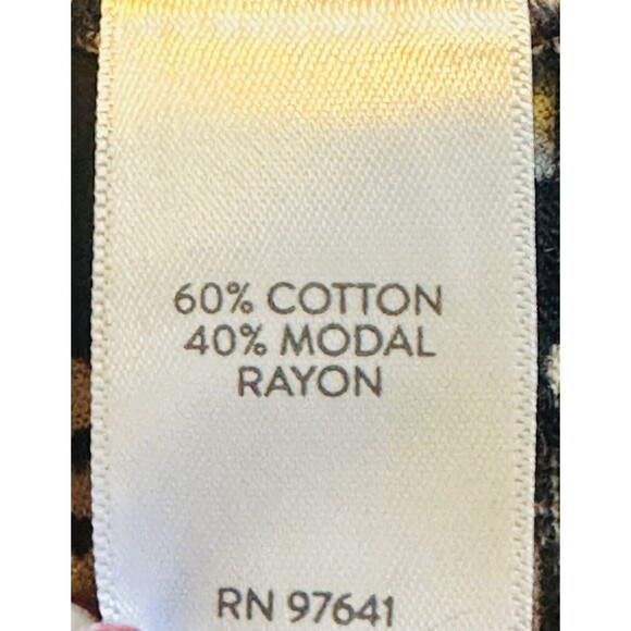 J. Jill Women's Size XL Black Floral Short Sleeve Blouse Boho Whimsigoth Office - Picture 10 of 11